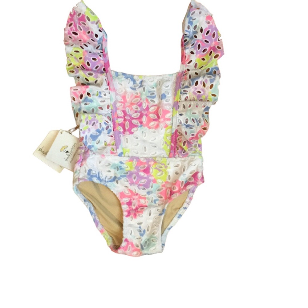 ⭐️Host pick ❤️!!Girls ruffle multicolored one piece